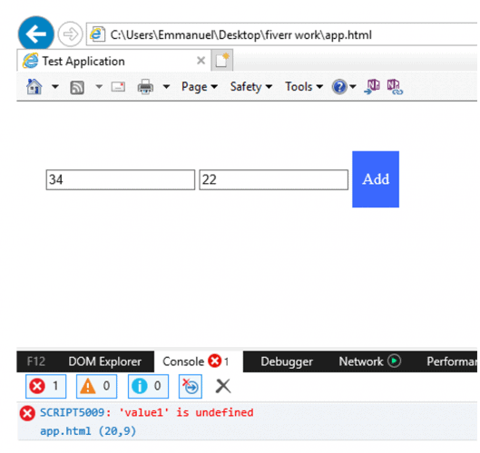 Internet Explorer debug tutorial | DebugBar