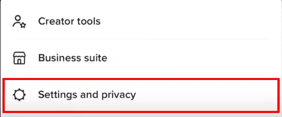 settings and privacy