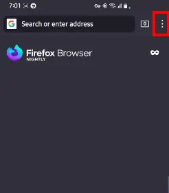 three dots firefox