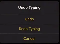 undo screen