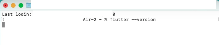 flutter version mac 2