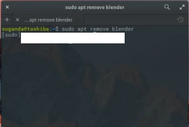 sudo blender