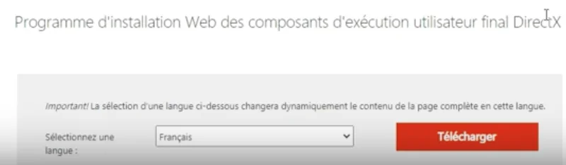 telecharger directx