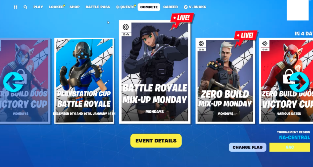 tournoi choix fortnite