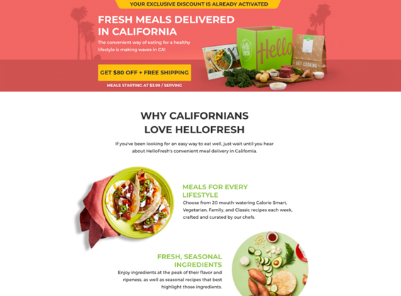 hellofresh page