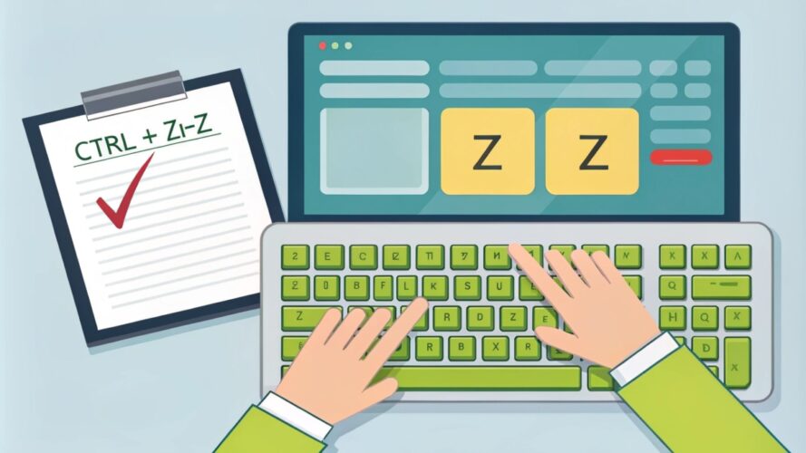 what is the ctrl z keyboard shortcut and how to