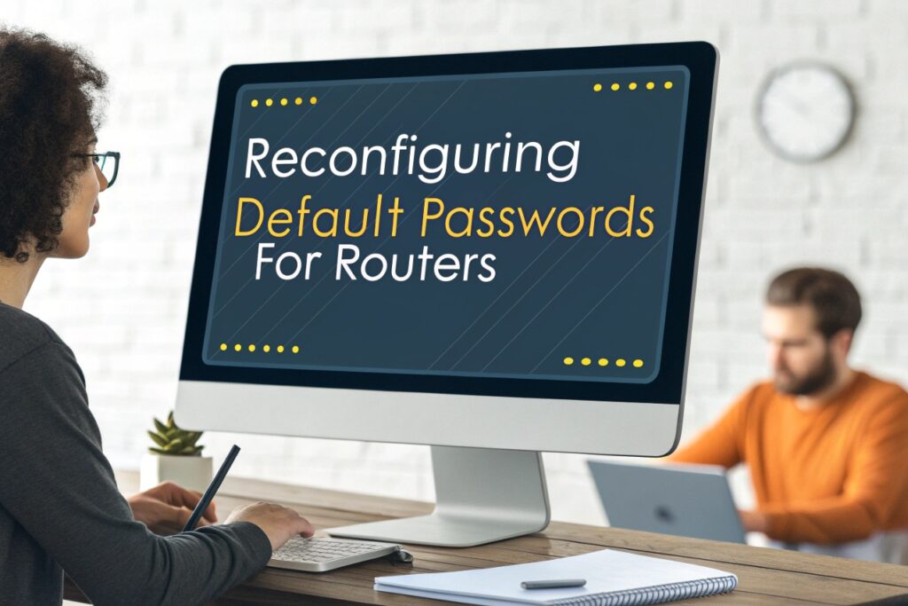 reconfigure default passwords for routers